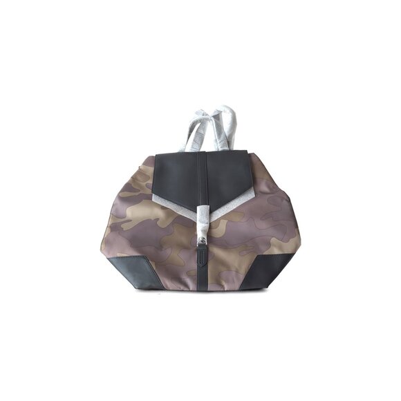 NEW Stella & Dot Ava Backpack Camo Green Grey Gym Bag Purse $128 main image 2